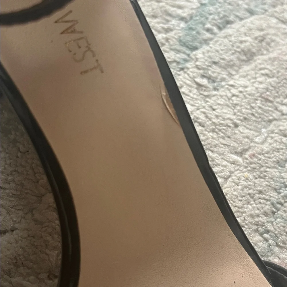 🌻 HOST PICK 🌻 ♠️ Nine West Black Pruce Ankle Strap Black Heel Sandals ♠️ - Picture 6 of 10